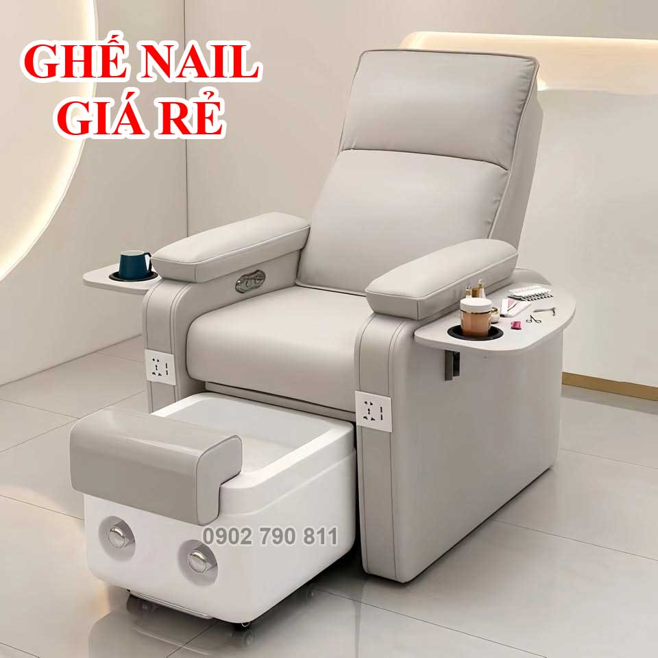 ghế nail chậu kéo