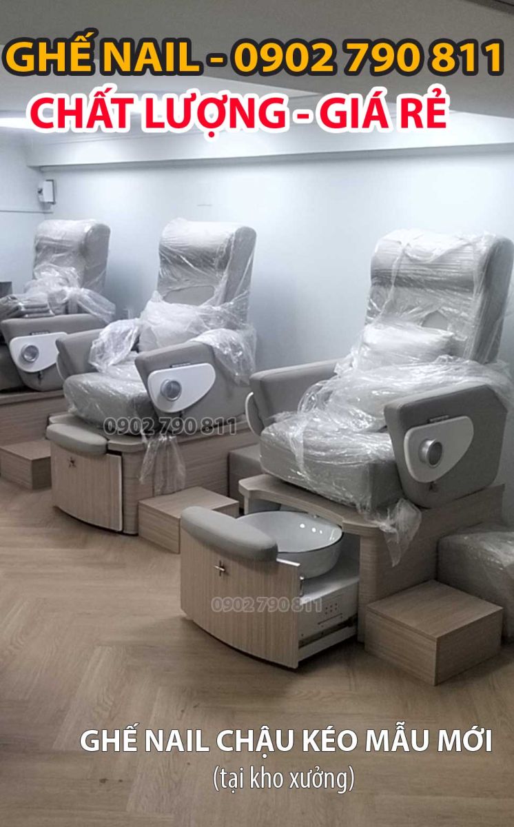 ghế nail chậu kéo dòng ghế sofa nail 