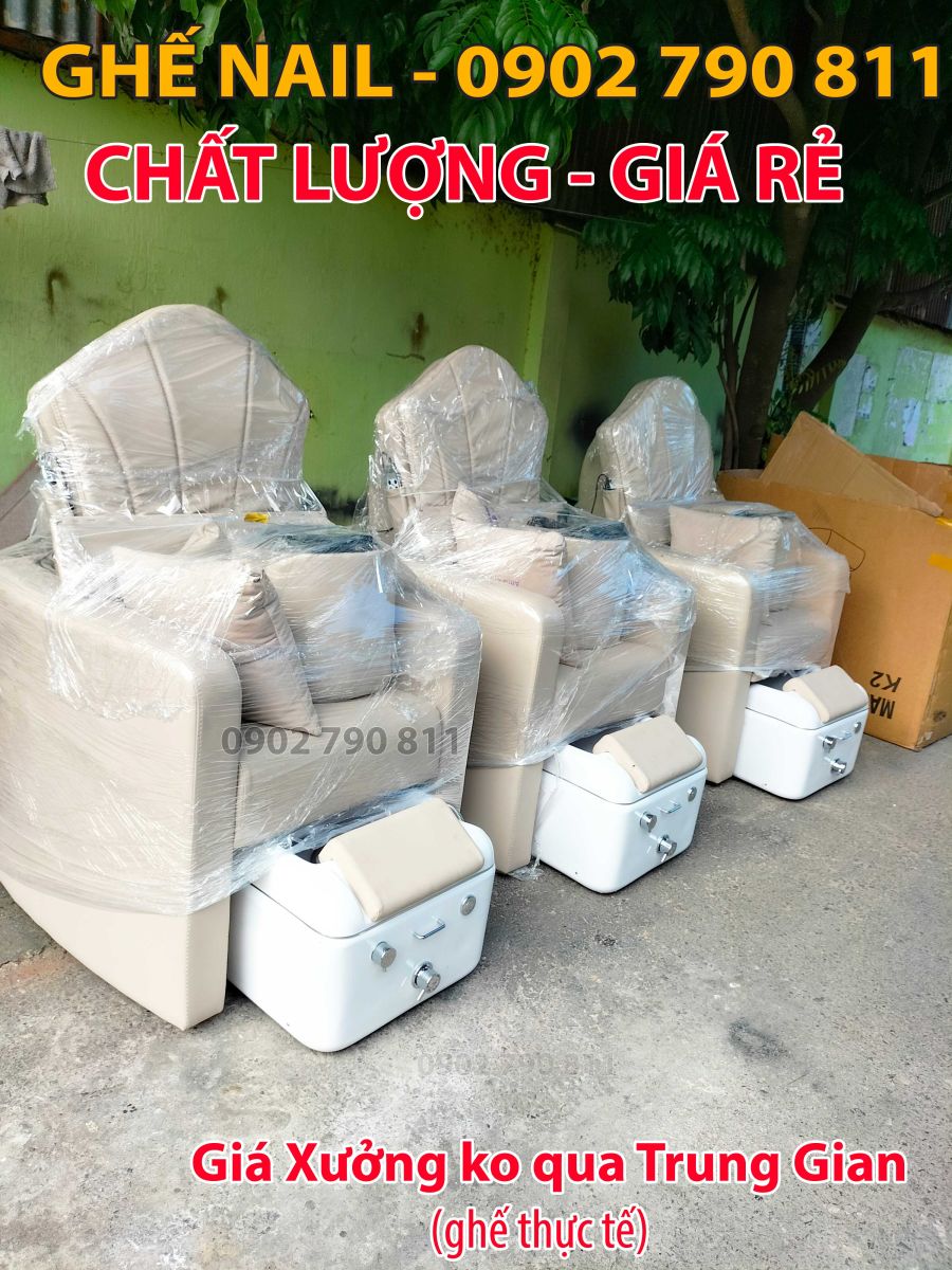 ghế Nail châu rời dành cho các salon nhỏ hẹp